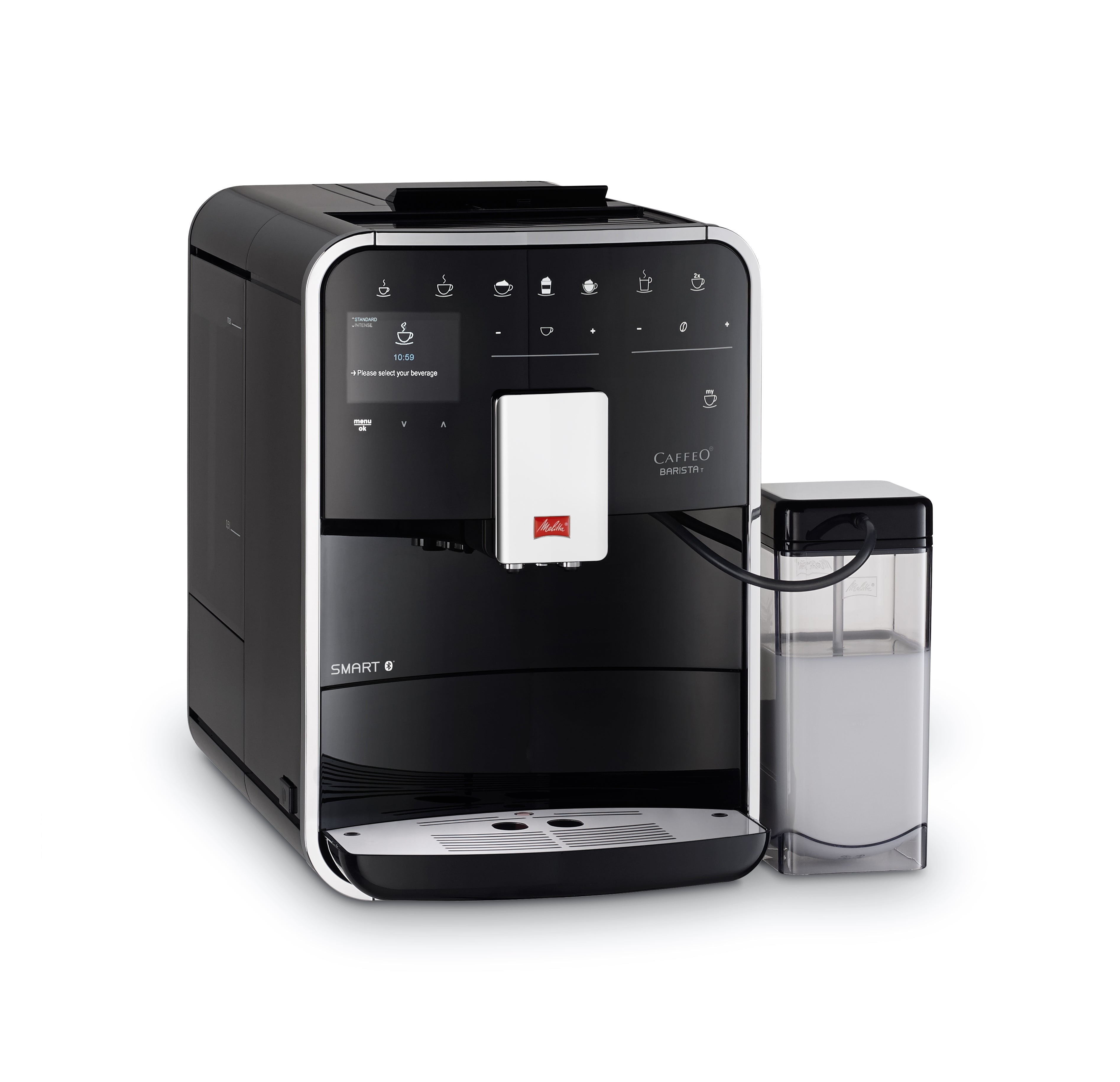 Melitta, Melitta Barista T Smartยฎ Bean to Cup Coffee Machine - Black F83/0-102, Redber Coffee