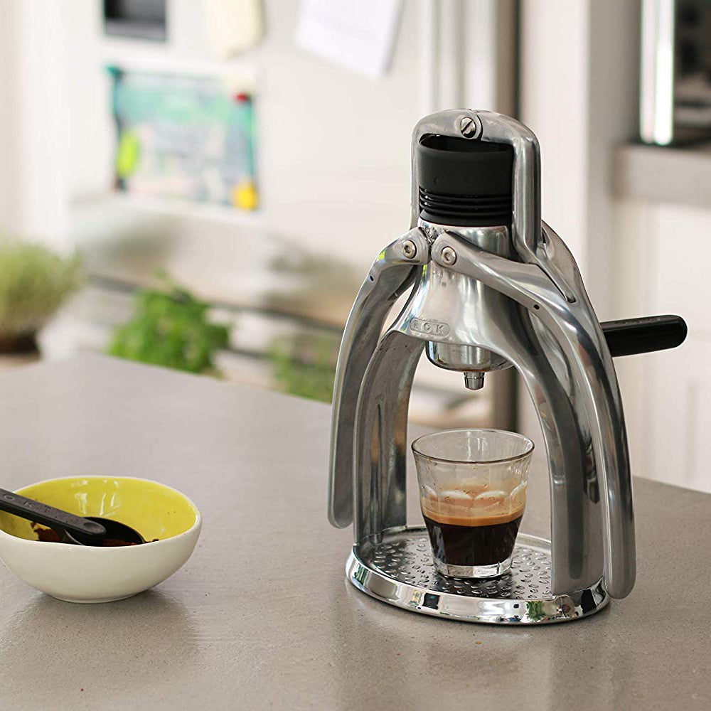 ROK, ROK EspressoGC Manual Espresso Coffee Maker with Free Coffee, Redber Coffee