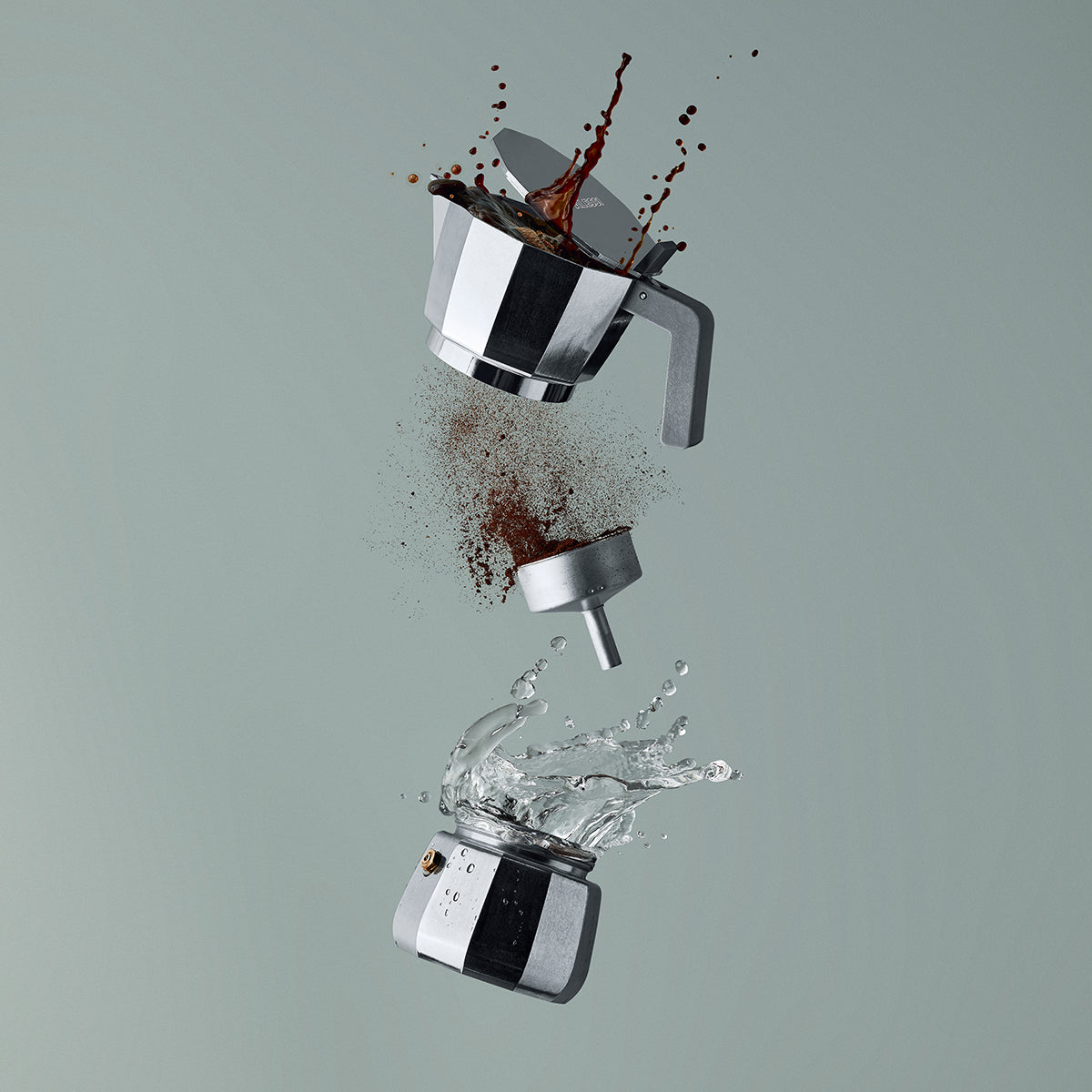 Alessi, Alessi Espresso 6 Cup Moka Coffee Maker, Redber Coffee