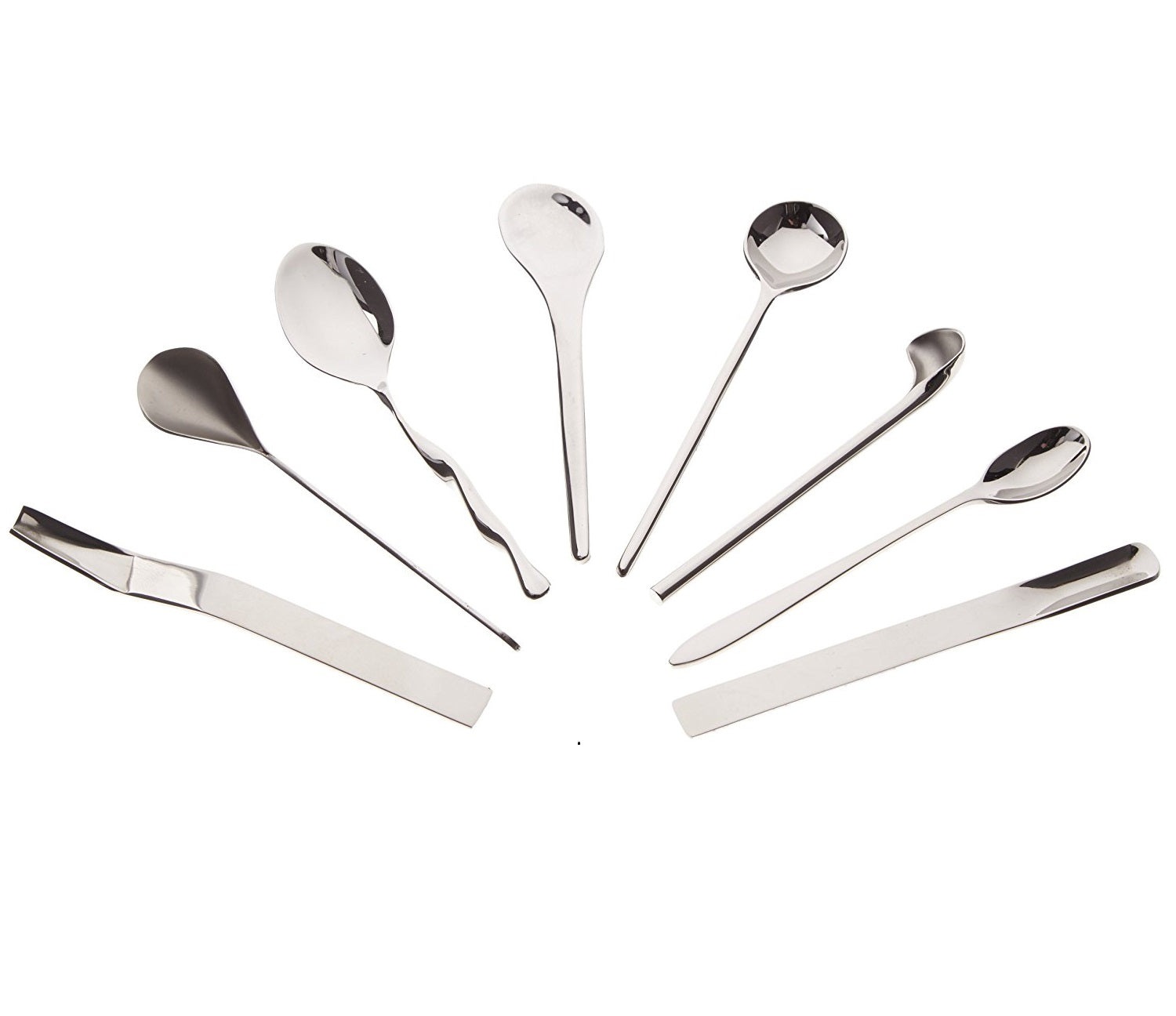 Alessi Il caffè/tè Alessi MSPOONSET - Set of 8 Coffee Spoons in 18/10 Alessi Il caffè/tè Alessi MSPOONSET - Set of 8 Coffee Spoons in 18/10