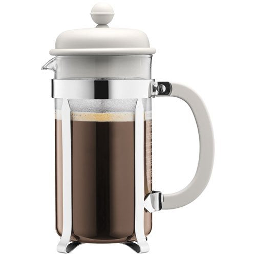 Bodum Caffettiera 8 Cup Cafetiere 1L Off White Redber Coffee