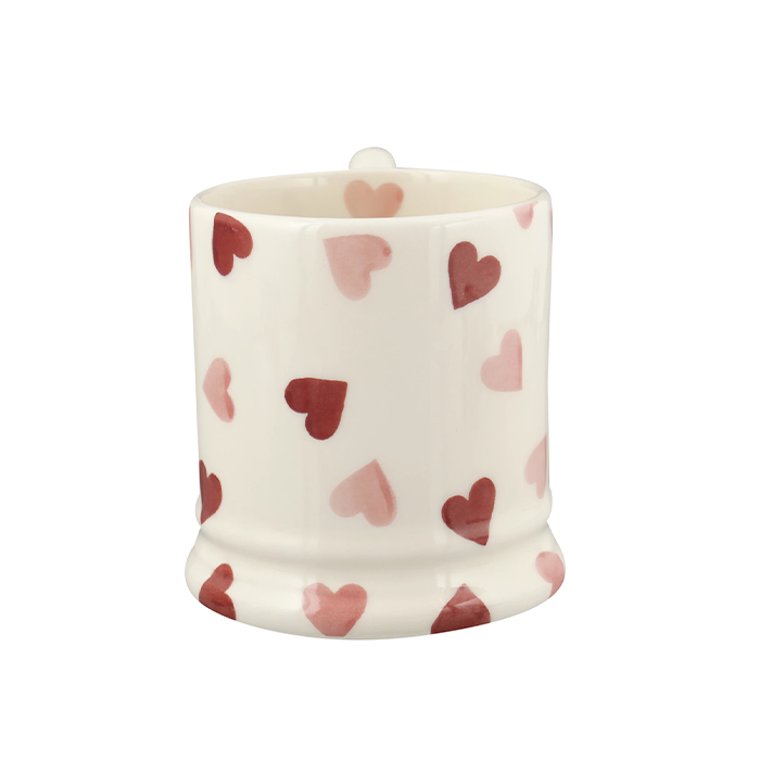 Emma Bridgewater, Emma Bridgewater Pink Hearts Mug - 1/2 Pint, Redber Coffee