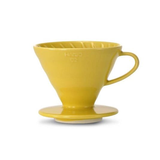 Hario, Hario V60 02 (2 Cups) Ceramic Coffee Dripper - Yellow, Redber Coffee