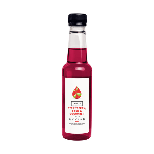 IBC, Simply Syrup 250ml Cooler - Strawberry, Basil & Cucumber, Redber Coffee