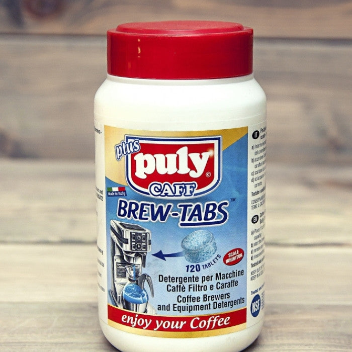 Puly, Puly Caff Brew Tabs - Filter Coffee Machine Cleaning Tablets 4g x 120 Tablets, Redber Coffee