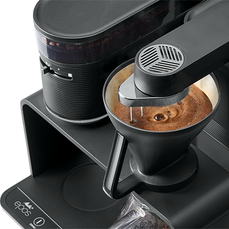 Melitta, Melitta EPOS Filter Coffee Machine with Built-in Grinder - Silver, Redber Coffee