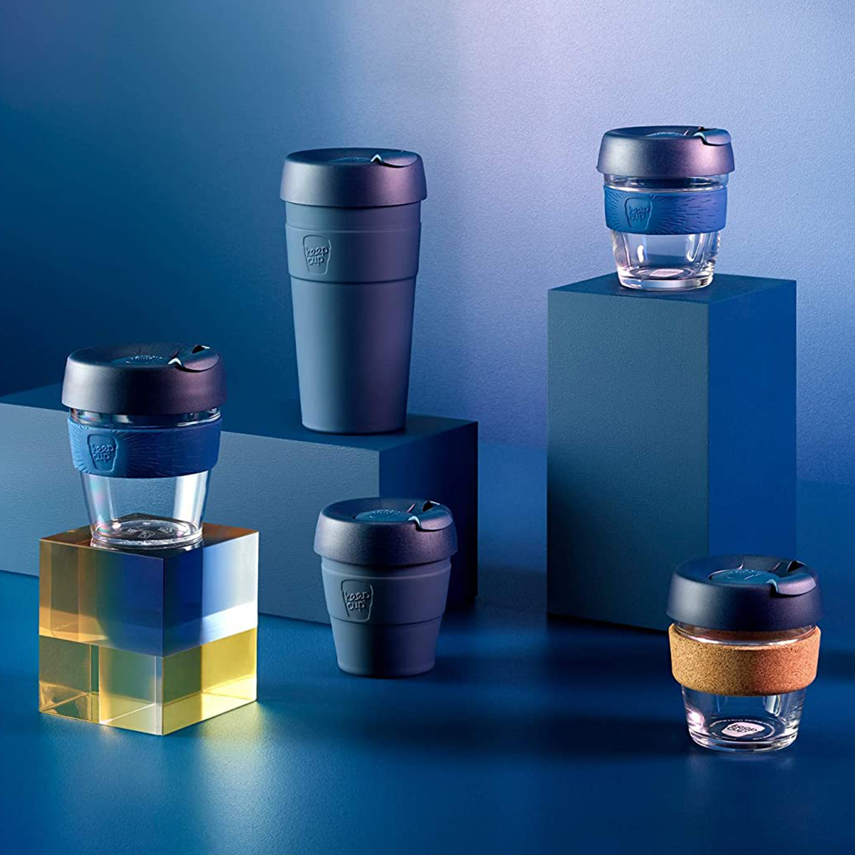 KeepCup, KeepCup Brew Cork Glass Reusable Coffee Cup M 12oz/340ml - Eventide, Redber Coffee