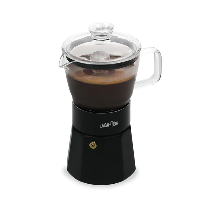La Cafetière Verona Glass 6-cup Espresso Maker - Black