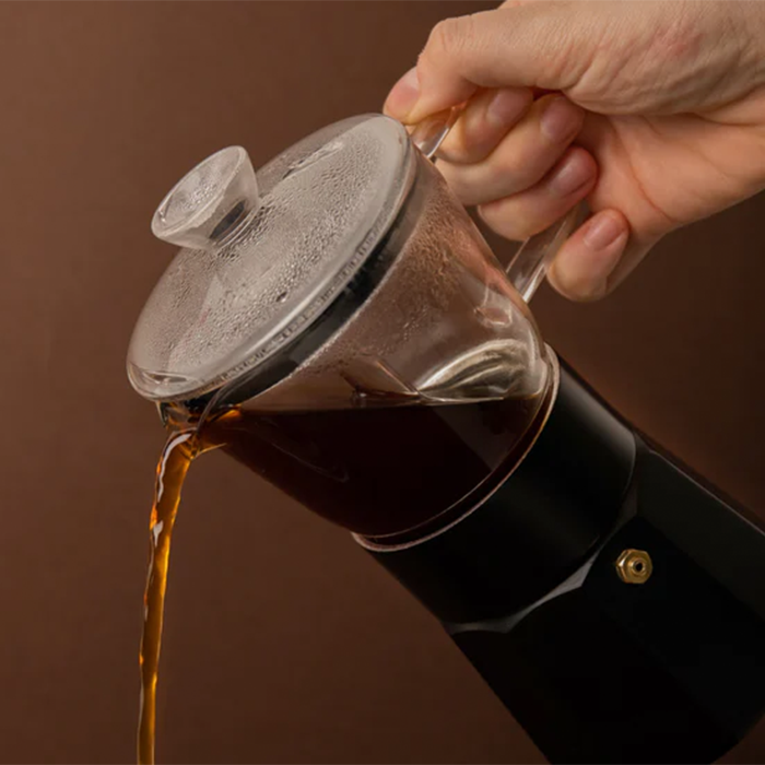 La Cafetière Verona Glass 6-cup Espresso Maker - Black