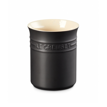 Le Creuset Stoneware Small Utensil Jar - Satin Black