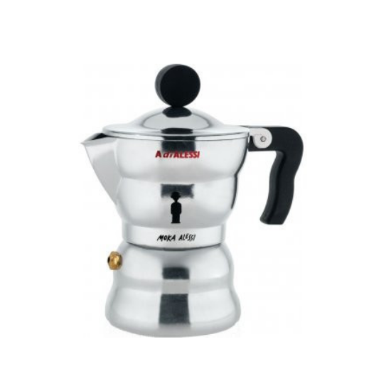 Alessi, Moka Alessi 1-cup by Alessandro Mendini, Redber Coffee