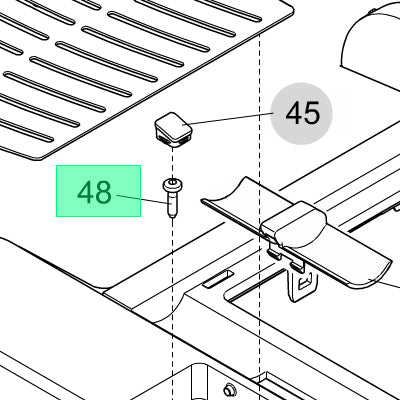 Melitta, Melitta Spare Screw for Upper Cover for Caffeo Barista T, TS, TSP (6715533), Redber Coffee
