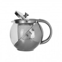 Premier Housewares, Premier Housewares Stainless Steel Teapot with Infuser 650ml, Redber Coffee