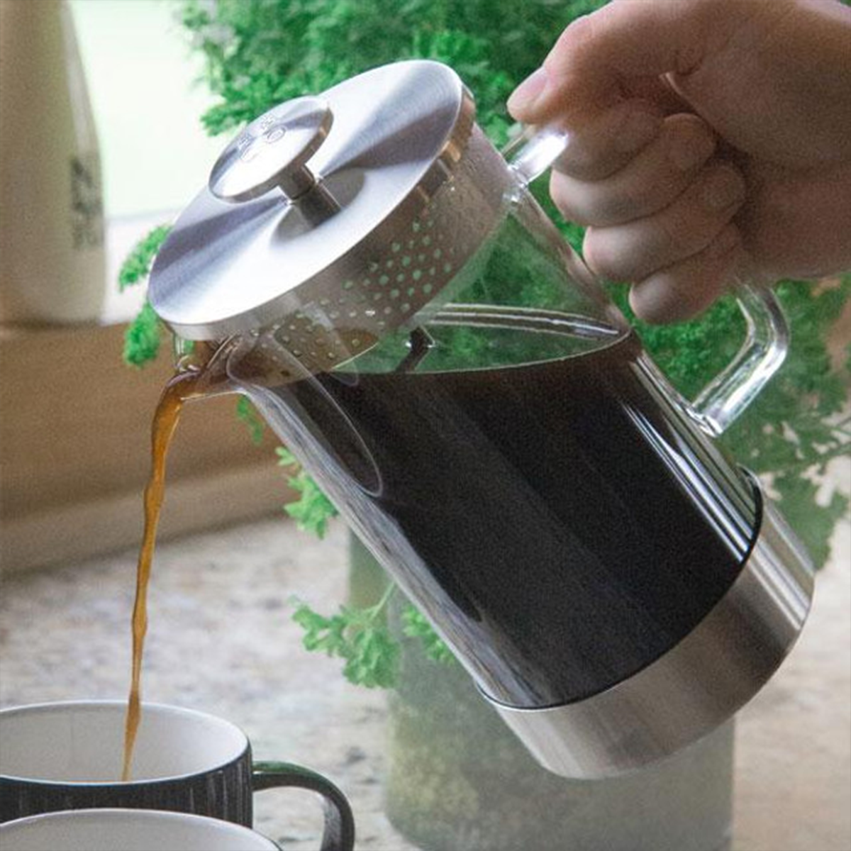 Barista & Co., Barista & Co. Core Coffee Press - Steel (8 Cup / 3 Mug / 1L), Redber Coffee
