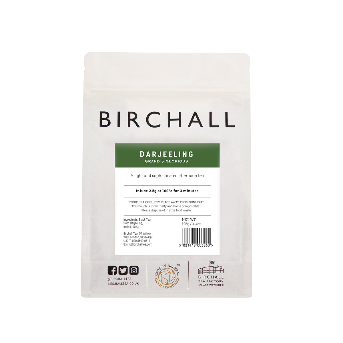 Birchall, Birchall Loose Leaf Tea 125g - Darjeeling, Redber Coffee