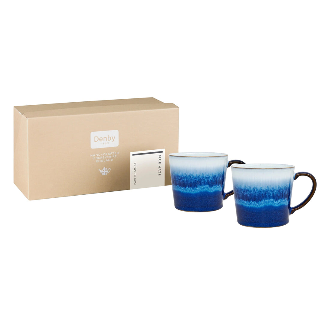 Denby, Denby Blue Haze Large Mugs - Set of 2, Redber Coffee