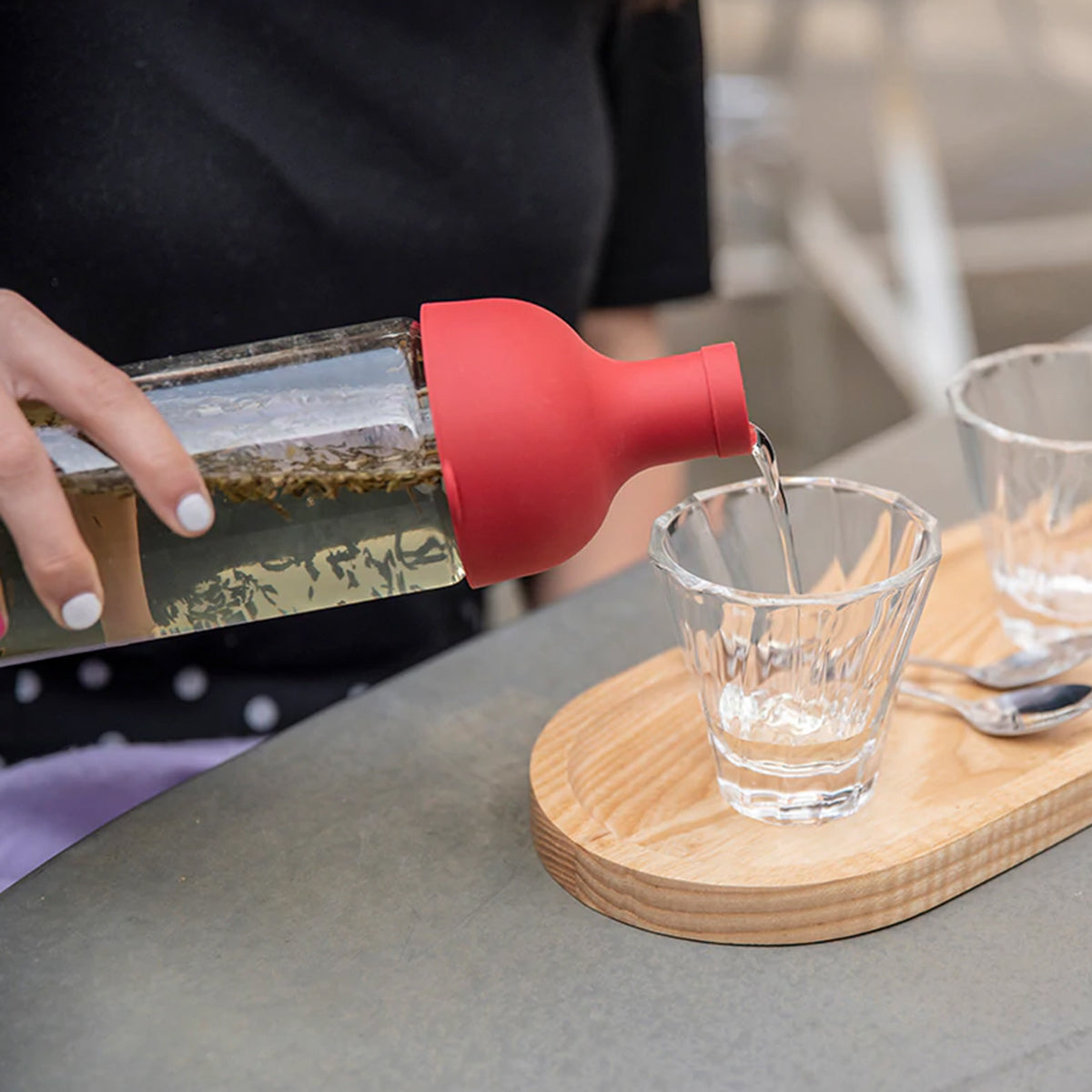 Hario, Hario Cold Brew Tea Filter Bottle 750ml - Red, Redber Coffee