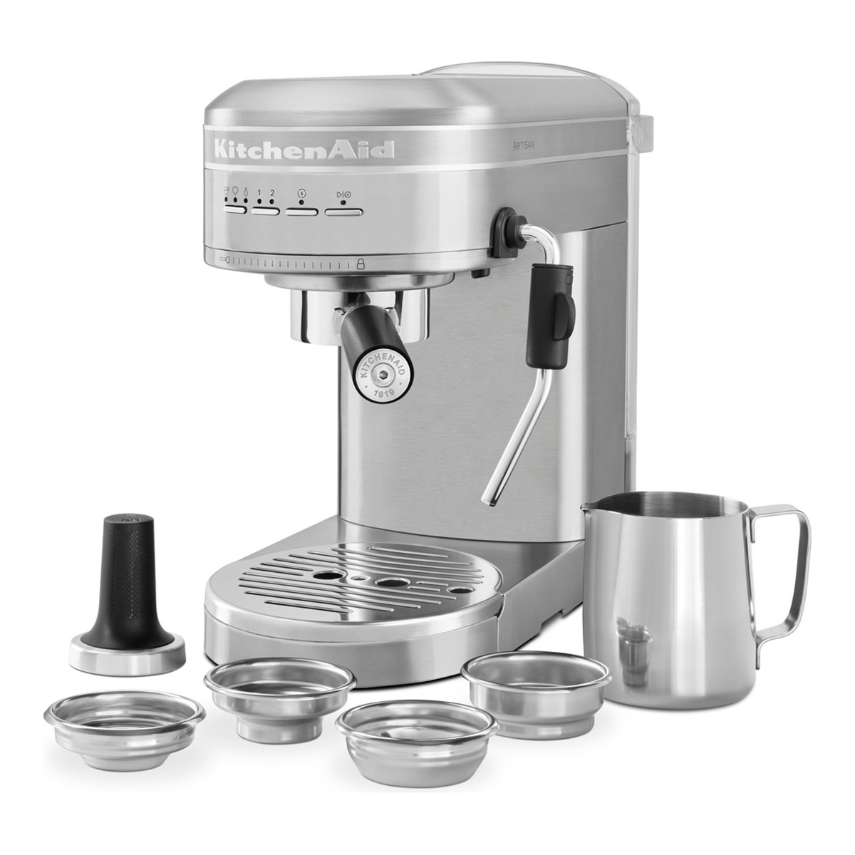 KitchenAid, KitchenAid Artisan Semi Automatic Espresso Coffee Machine - Stainless Steel, Redber Coffee