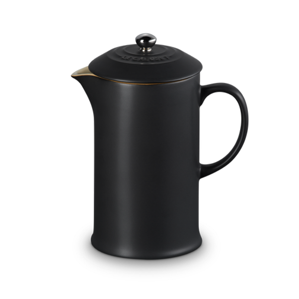Le Creuset Stoneware Cafetiere 1L - Satin Black