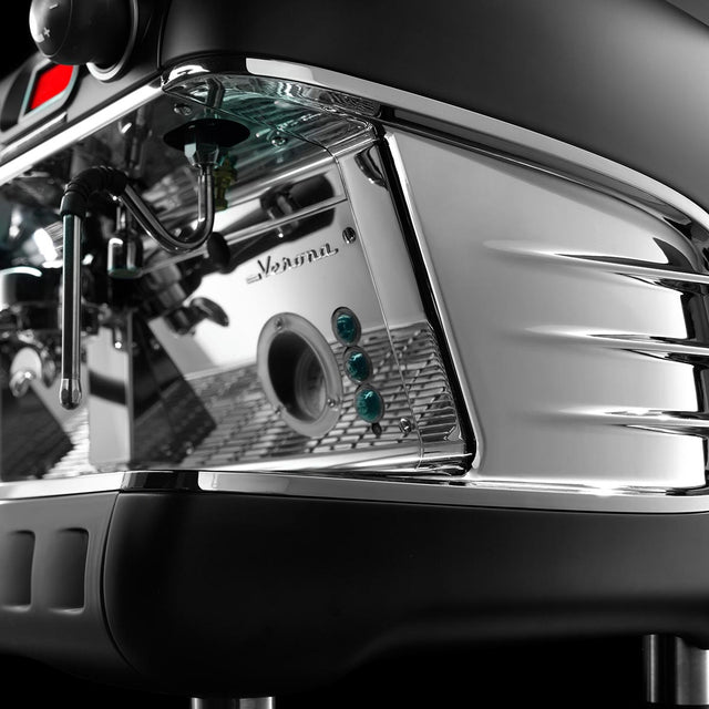 Sanremo Verona RS espresso machine, designed for cafΓ©s and restaurants, with precise temperature stability, energy-saving features, and independent boiler control for barista-quality coffee I Redber Coffee