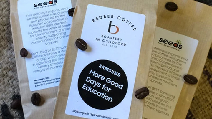 Seeds for Development Coffee packs at BETT 2017