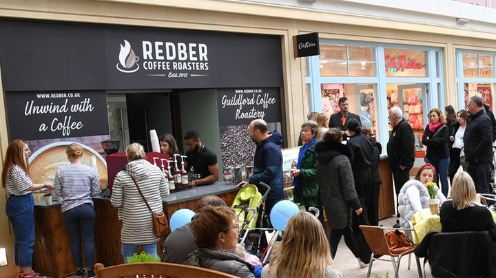 Redber Coffee Pop-Up Café at Tunsgate Quarter Shopping Centre, Guildford