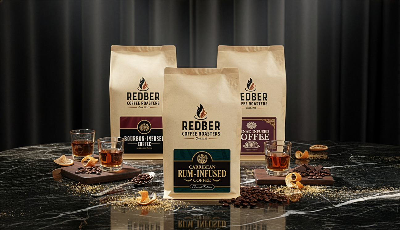 Liquor-Infused Coffee Beans