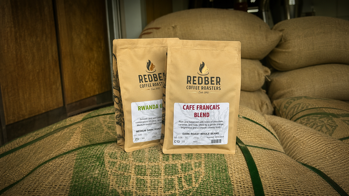 Redber Cafe Francais coffee blend - Great Taste Award coffee