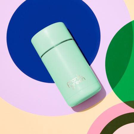Frank Green 12oz/355ml Ceramic Reusable Cup with Button Lid - Mint Gelato