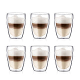 Bodum PILATUS 6pcs Double Wall Glasses, 0.25 l, 8 oz