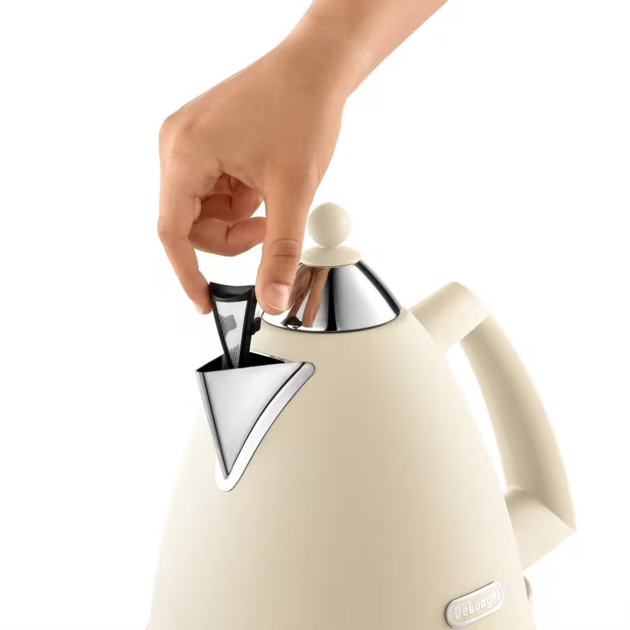Delonghi 1.7L Argento Electric Kettle - Beige