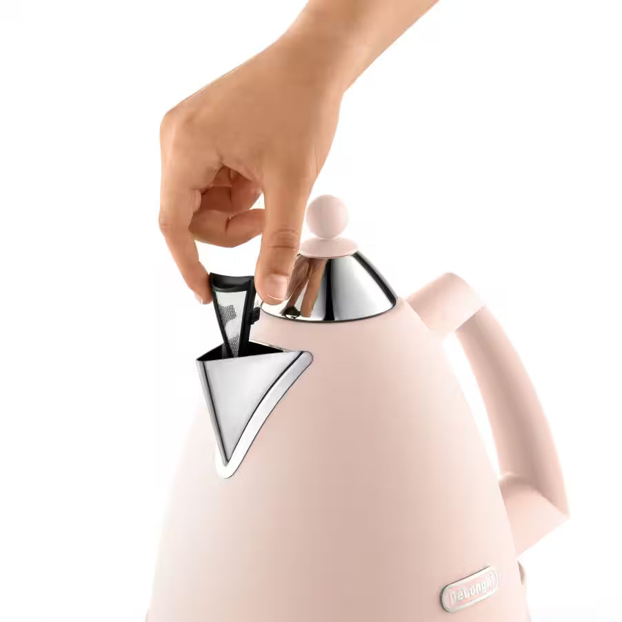 Delonghi 1.7L Argento Electric Kettle - Pink
