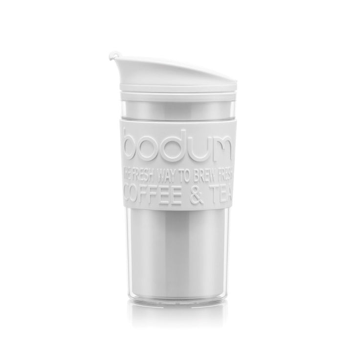 Bodum Travel Mug, Plastic, 0.35 , 12 oz - Grey I Redber Coffee