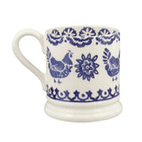 Emma Bridgewater Blue Hen & Border Mum 1/2 Pint Mug
