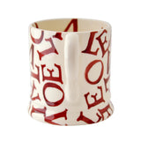 Emma Bridgewater L.O.V.E Polka Red 1/2 Pint Mug