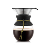 Bodum Pour Over Coffee maker with permanent s/s filter, 8 cup, 1.0 l, 34 oz - Lemon