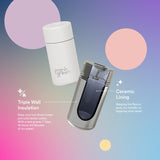 Frank Green 12oz/355ml Ceramic Reusable Cup with Push Button Lid - Berry