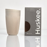 Huskee Reusable 12oz Coffee Cup with Lid - Natural