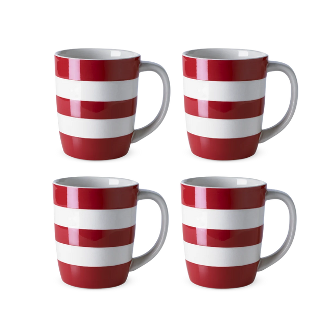Cornishware Mug Set Red