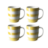 Cornishware Cornish Mug 12oz 4 Pack Set - Yellow