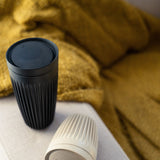 Huskee Reusable 16oz Coffee Cup with Lid - Charcoal