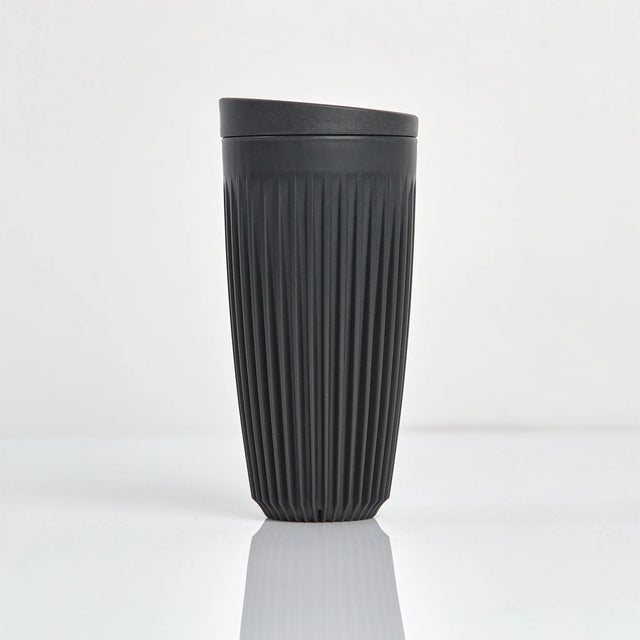 Huskee Reusable 16oz Coffee Cup with Lid - Charcoal