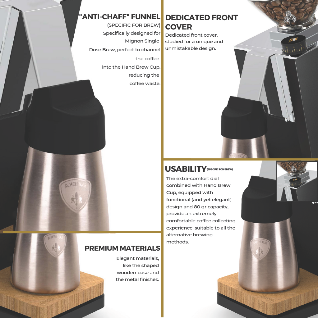 Eureka Oro Mignon Single Dose Pro 65 Grinder - Black
