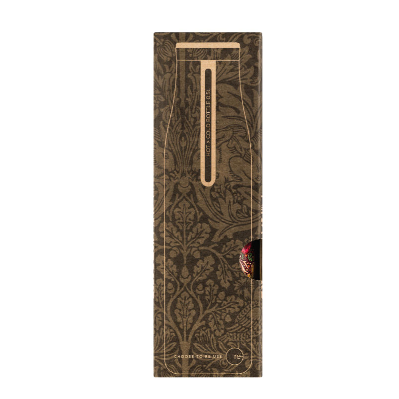 Ecoffee Hot/Cold Vacuum Bottle 0.5L - William Morris - Seaweed Box