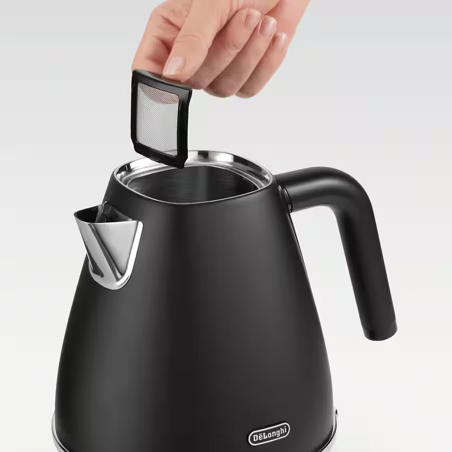 Delonghi Distinta X Stainless Steel Electric Kettle - Black