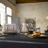 Delonghi Icona Metallics Electric Kettle - Beige Gold