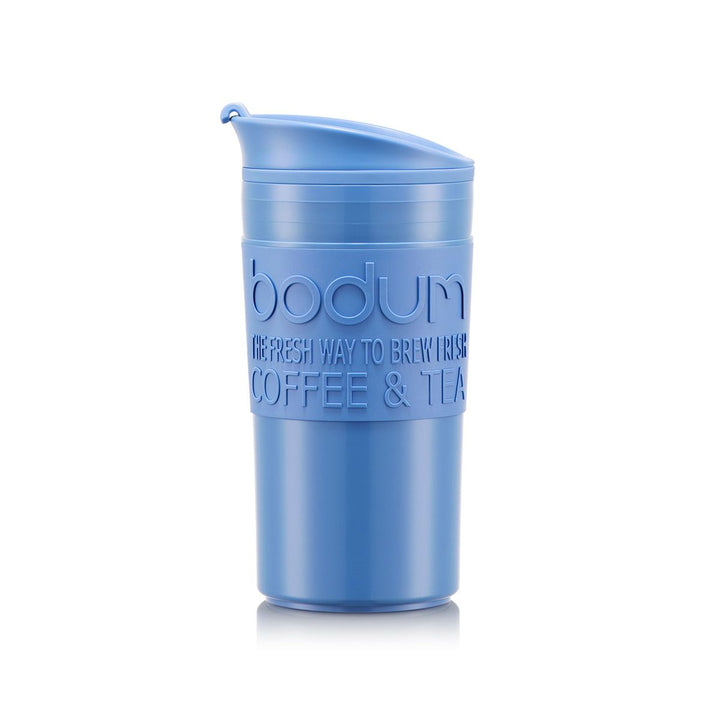 Bodum Travel Mug, Plastic - Candy Blue I Redber Coffee