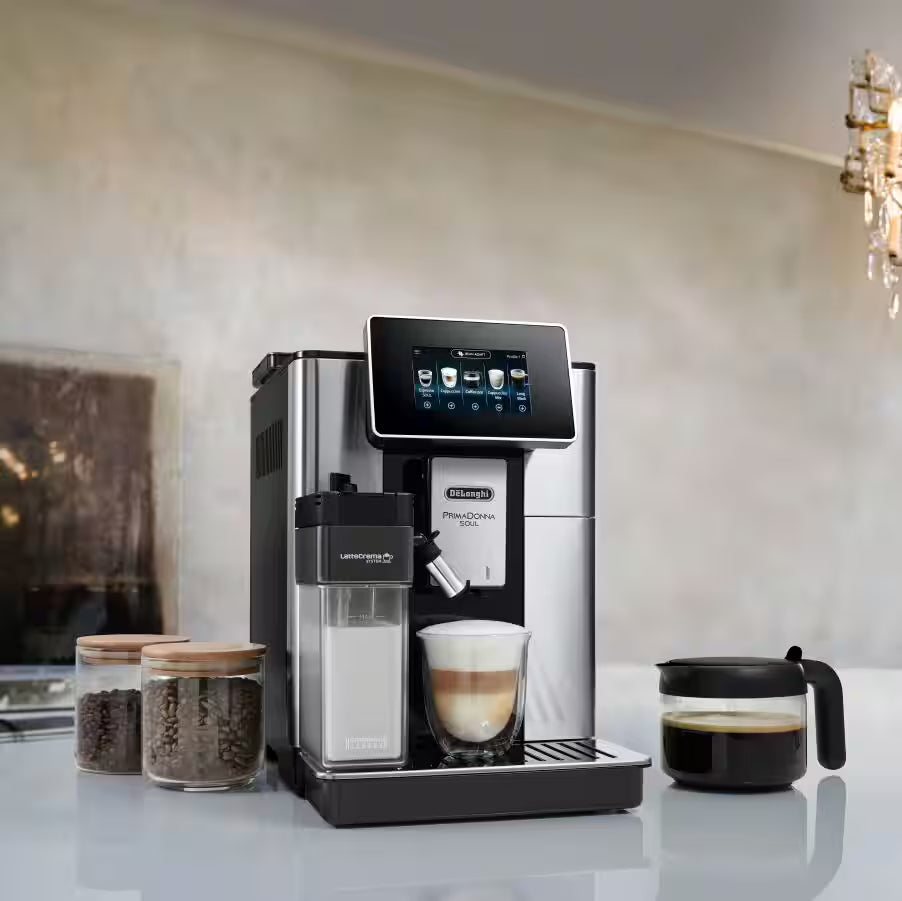 De'Longhi Primadonna Soul Automatic Coffee Machine - Stainless Steel/Silver