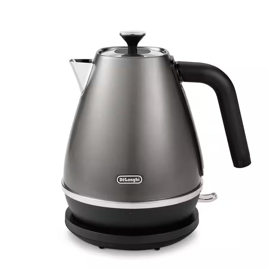 Delonghi Distinta X Stainless Steel Electric Kettle - Titanium Grey