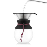 Bodum Pour Over Coffee maker with permanent s/s filter, 8 cup, 1.0 l, 34 oz - Bubblegum I Redber Coffee
